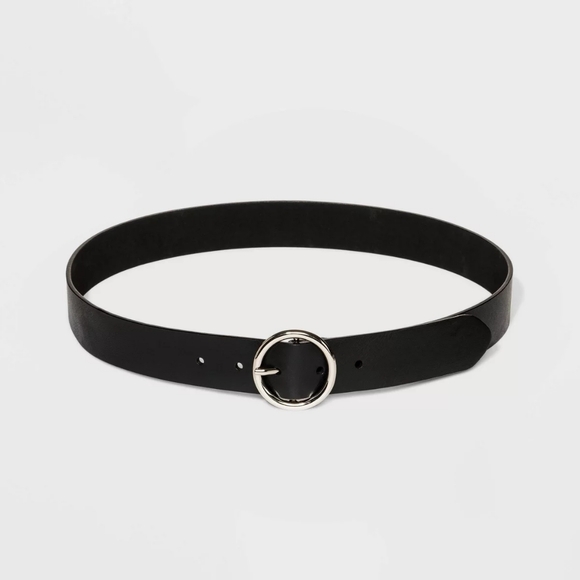 wild fable Accessories - Women's Round Buckle Belt- Wild Fable Black - Womens XS -Target